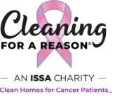 cleaning for a reason and issa charity logo