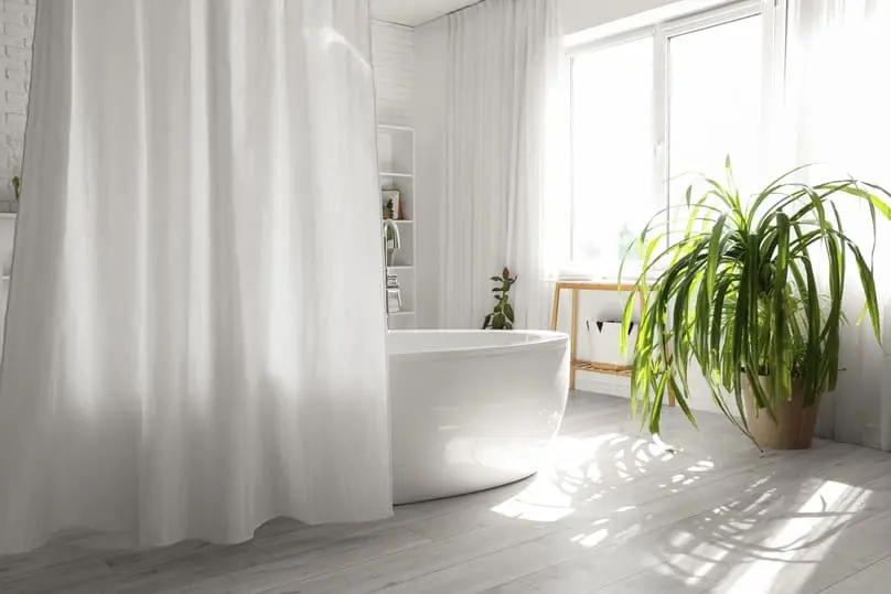 Bright bathroom cleaned and maintained by professional cleaners